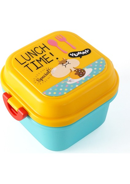 Çocuk Karikatür Plastik Öğle Yemeği Kutusu Bento Kutusu Mikrodalga Fırın Konteyner Sofra Takımı (Yurt Dışından)