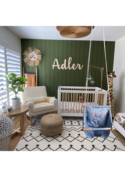 Ahşap Bebek Çocuk Salıncak