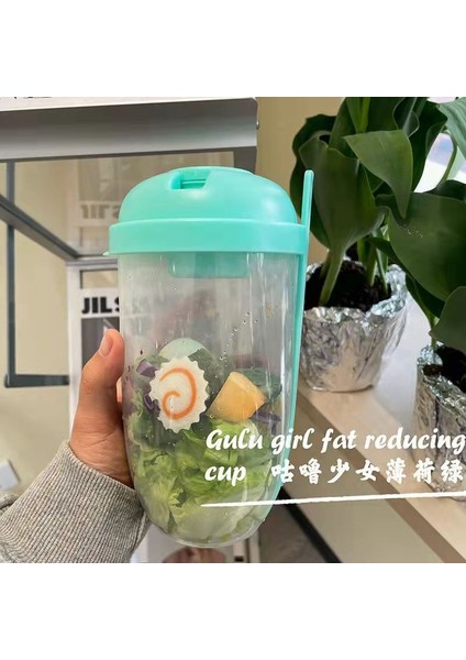 Kahvaltı Salata Kasesi Yulaf Ezmesi Nutty Yoğurt Salata Kupası Fork Sos Sağı Salata Konteyneri (Yurt Dışından)