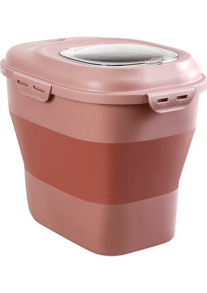 25KG Katar Gıda Depolama Konteyneri Pirinç Kovası Tahıl Dispenser Kavanoz (Yurt Dışından)