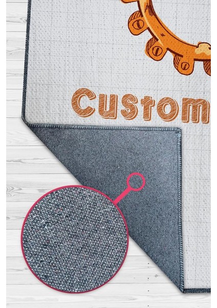 Oğlumun İsmi Kişiye Özel Kişiselleştirilebilir Dokuma Tabanlı Yıkanabilir Dekoratif Ev Halısı modelleri