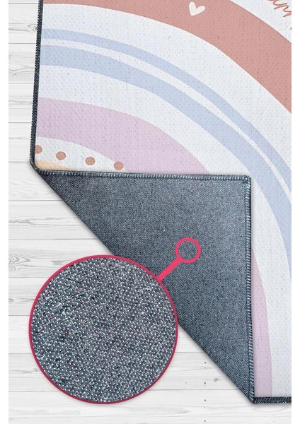 Bebeğimin Alanı Kişiye Özel Kişiselleştirilebilir Dokuma Tabanlı Yıkanabilir Dekoratif Ev Halısı modelleri