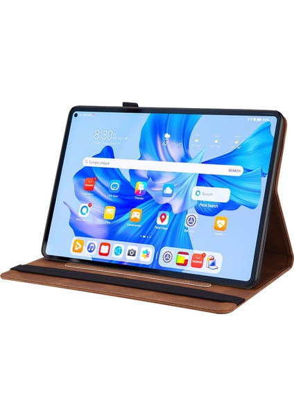 Huawei Matepad Pro 11 2022 Kahverengi Için Çiçek Pu Kılıfı (Yurt Dışından) fırsatları