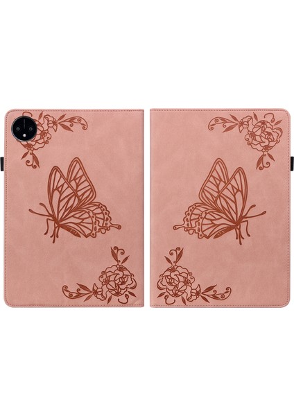 Huawei Matepad Pro 11 2022 Gül Altın Için Çiçek Pu Kılıfı (Yurt Dışından)