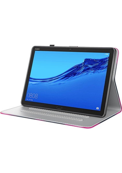 Huawei Mediapad M5 Için Pu Deri Kılıf 10 Pembe (Yurt Dışından)