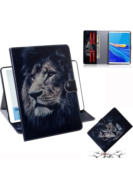 Huawei Mediapad M6 8.4 (2019) Siyah Için Deri Kılıf (Yurt Dışından) fiyatları