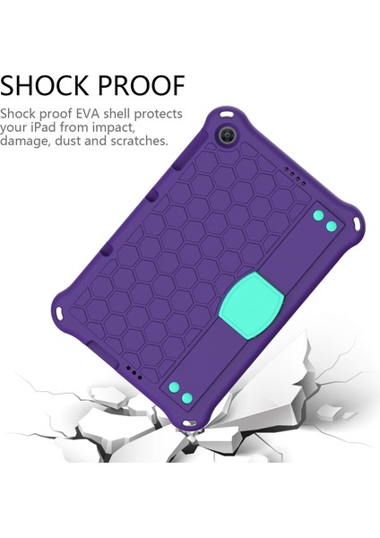 Huawei Mediapad T10 9.7 / T10 10.1 Honeycomb Eva+Pc Case Mor (Yurt Dışından)