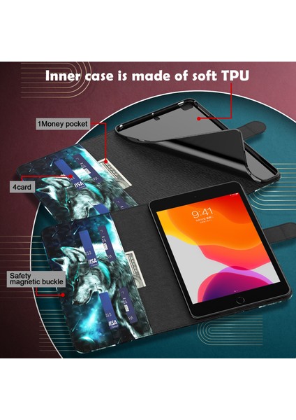 Huawei Için Deri Tablet Kasası Tablet 2 10.1 Siyah Yeşil (Yurt Dışından)