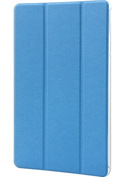 Huawei Matepad Pro 11 2022 Açık Mavi Için Ipek Doku Pu Pu Tablet Kılıf (Yurt Dışından)