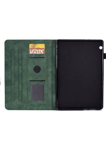 Huawei Mediapad T5 Green Için Kule Kabartmalı Kılıf (Yurt Dışından) fırsatları