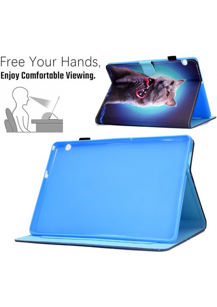 Huawei Mediapad T3 Için Dikiş Tablet Kılıfı 10 Açık Mavi Siyah (Yurt Dışından) fırsatları
