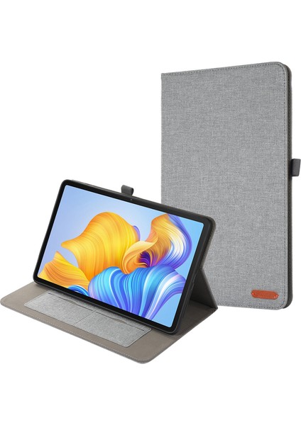 Honor Pad V8 Pro Grey Için Kumaş Deri Tablet Kasası (Yurt Dışından)