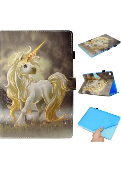 Huawei Mediapad M5 Için 10 Boyalı Deri Kılıf Kahverengi (Yurt Dışından) fırsatları