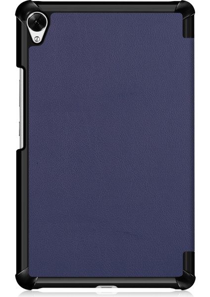 Huawei Mediapad M6 8.4 2019 Açık Mavi Için Custer Doku Renkli Çizim Pu Kılıf (Yurt Dışından)