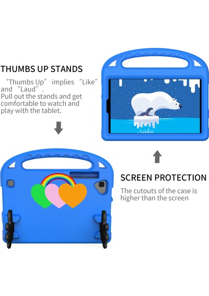 Huawei Matepad T8 Açık Mavi Için Palm Tutucu Tablet Kılıfı (Yurt Dışından) fırsatları