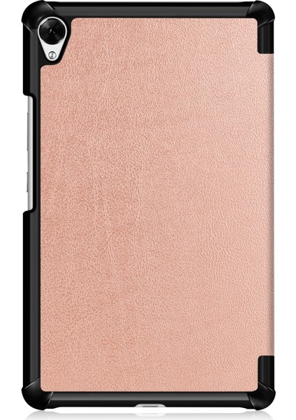Huawei Mediapad M6 8.4 2019 Gül Altın Için Custer Doku Renkli Çizim Pu Kılıf (Yurt Dışından)