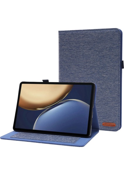 Tpu + Kumaş Pu Deri Tablet Kılıfı Onur Tablet V7 Pro Açık Mavi (Yurt Dışından)