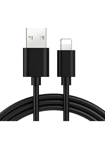 iPhone iPad Lightning USB Şarj ve Data Kablosu - 3 Metre Siyah