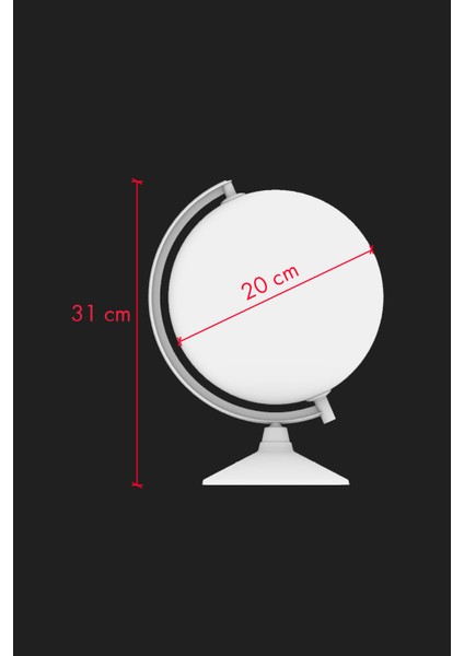 Işıksız Antik Küre 20 cm modelleri