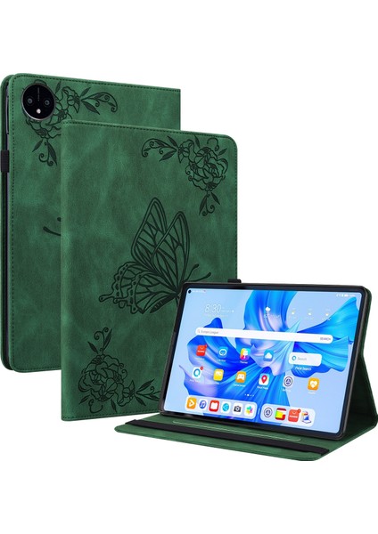 Huawei Matepad Pro 11 2022 Green Için Çiçek Pu Kılıfı (Yurt Dışından) fiyatları