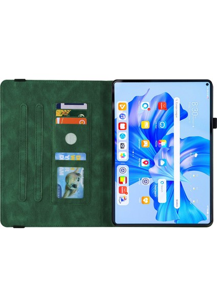 Huawei Matepad Pro 11 2022 Green Için Çiçek Pu Kılıfı (Yurt Dışından) modelleri