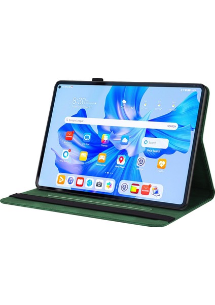 Huawei Matepad Pro 11 2022 Green Için Çiçek Pu Kılıfı (Yurt Dışından) fırsatları