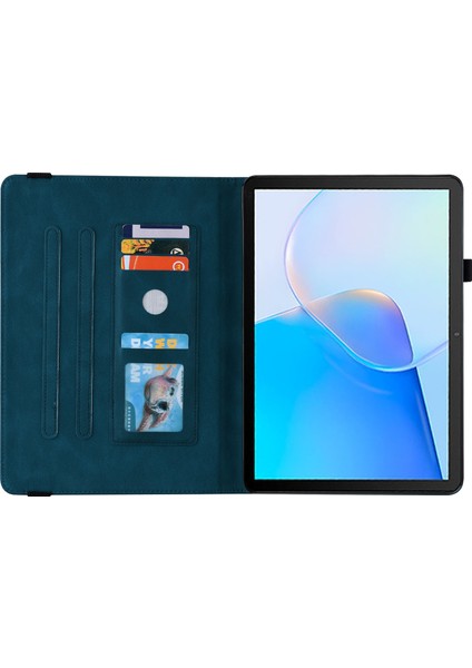 Huawei Matepad Se Açık Mavi Için Çiçek Pu Kılıfı (Yurt Dışından) modelleri