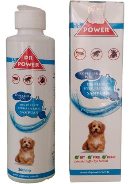 Dr. Power Dış Parazit Etkili ( Bit, Pire, Kene ) Bitkisel Köpek Şampuanı