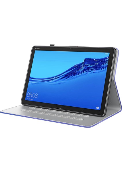 Huawei Mediapad M5 Için Pu Deri Kılıf 10 Açık Mavi (Yurt Dışından)