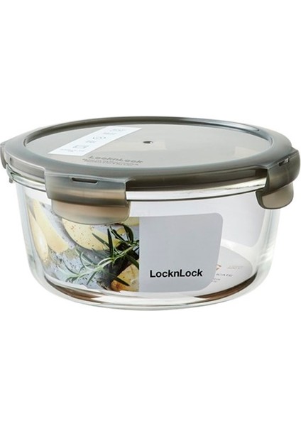 Ll Euro Fırın & Saklama Kabıi Yuvarlak 950 ml Gri