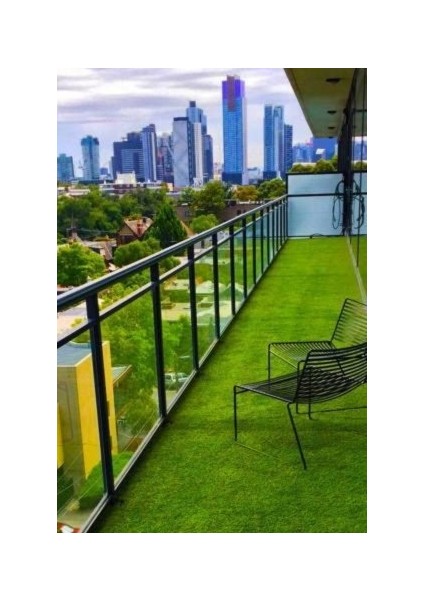 Suni Çim Halı Yapay Çim Halı Yeşil 20MM En 4 Metre