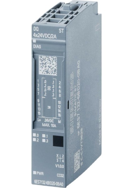 6ES7132-6BD20-0BA0, 6es7 132-6BD20-0BA0 Sımatıc Et 200SP,DIGITAL Output Module, 4 Do Ürt. Garantisi