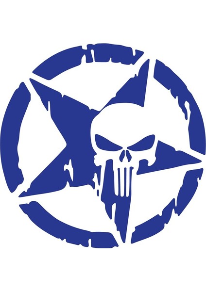 Kuru Kafa Yıldız Mini Sticker Etiket Modeli