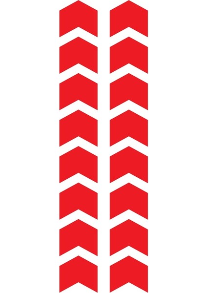 Ok Şekilli Mini Sticker Etiket Modeli