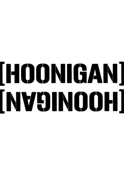 Hoonigan Mini Sticker Etiket Modeli