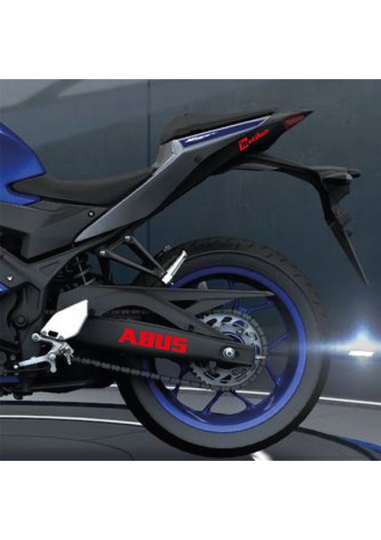 Abus Yazılı Kırmızı Arka Maşa Sticker Etiket Modeli