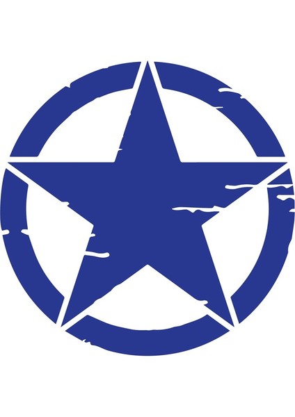 Eskitilmiş Desenli Yıldız Mini Sticker Etiket Modeli