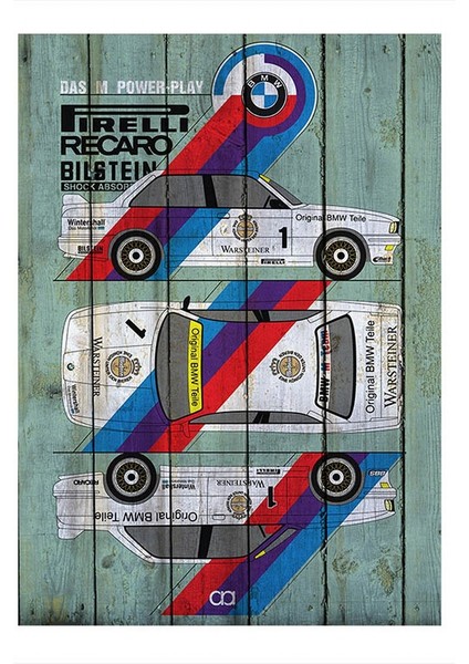 Bmw Araba Art Mdf Poster