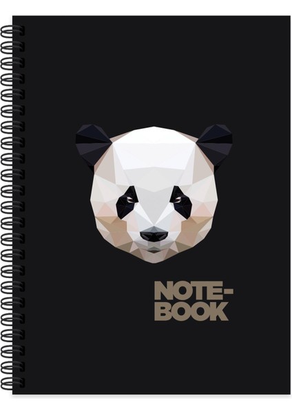 16.5X22.5 Çizgili Defter Jungle - Panda