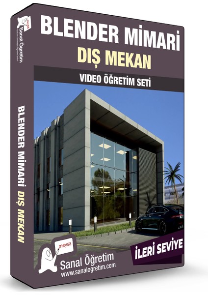 Blender Mimari Dış Mekan ve Animasyon Video Ders Eğitim Seti