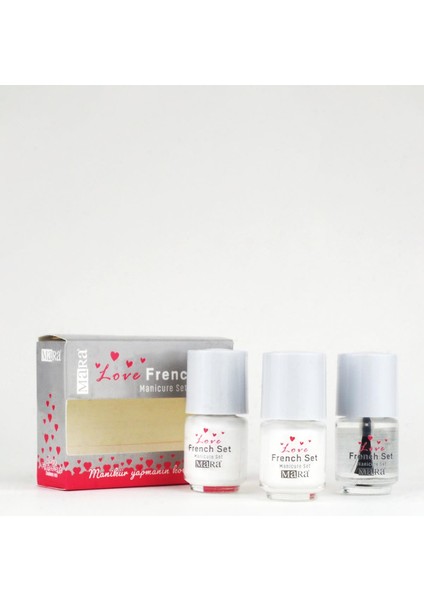 Love French Manicure Set 3'lu 5 ml