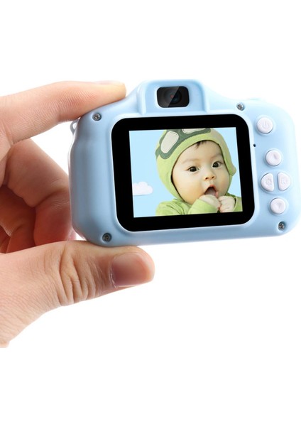 Blue Inter Mini 1080P Çocuklar Için Dijital Fotoğraf Makinesi