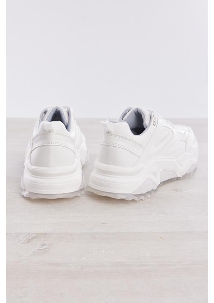 Bağcıklı Yüksek Taban Kadın Sneaker indirimleri