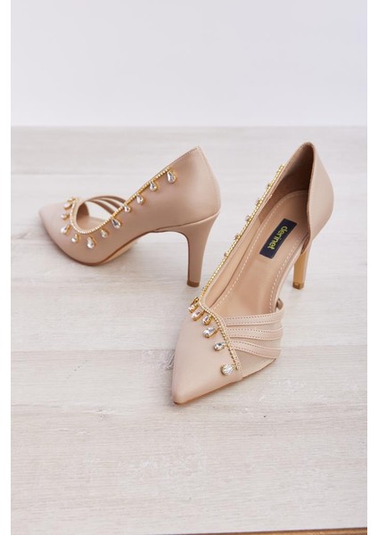 El Yapımı Özel Tasarım Taşlı Kadın Stiletto modelleri