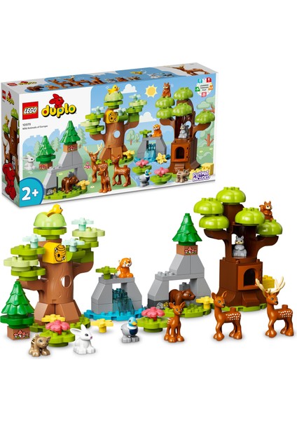 DUPLO Vahşi Avrupa Hayvanları 10979 - 2 Yaş ve Üzeri Çocuklar için Orman Hayvanları Oyuncak Yapım Seti (85 Parça)