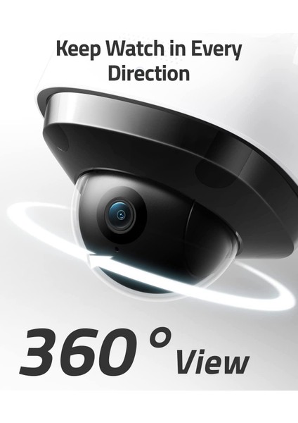 Security S330 Projektör Kamera 2 Pro - 360 Derece