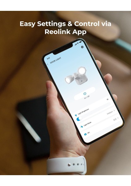 Reolınk Uzaktan Kumandalı Dış Mekan Güvenlik Işıkları