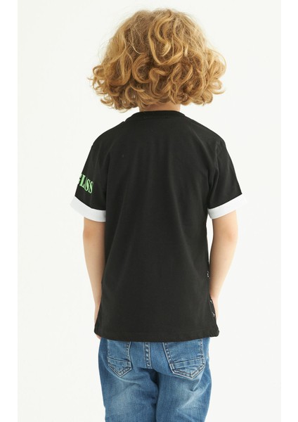 ZepkidsErkek Çocuk Sunglass Freshness Baskılı T-shirt 3-7 Yaş fırsatları