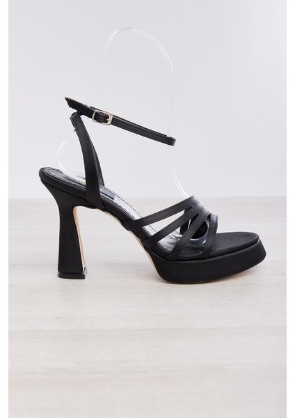 Kalın Topuklu Platformlu Kadın Abiye Ayakkabı