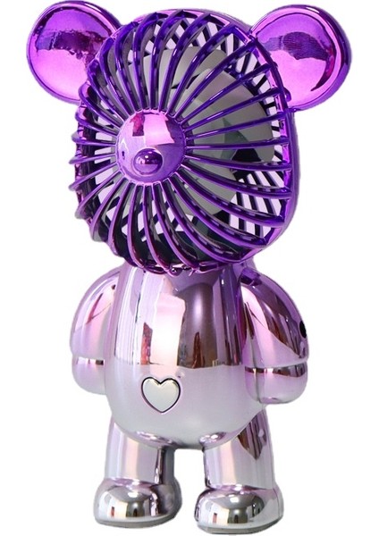 Iyi Kalite Mini Renkli Kaplama Degrade Ayı Fanı - Mor /pembe (Yurt Dışından)